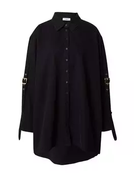 Платье рубашка Hoermanseder x About You Shirt Dress, черный
