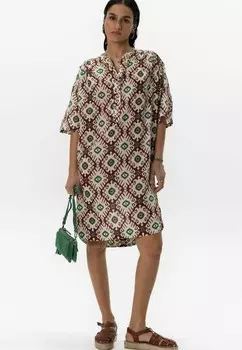 Платье-рубашка IKATMUSTER Sissy-Boy, темно-коричневый