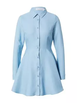 Платье-рубашка In The Style, светло-синий