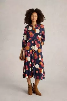 Платье рубашка из джерси Rua White Stuff, синий