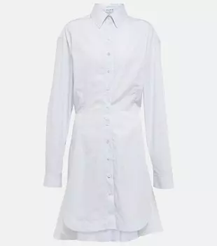 Платье-рубашка из хлопка ALAA, белый