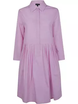 Платье-рубашка из хлопка Emporio Armani, розовый