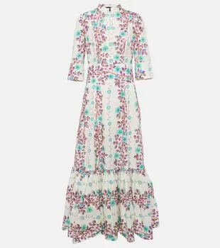 Платье-рубашка из хлопка с принтом Etro, мультиколор