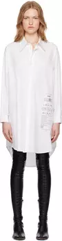 Платье-рубашка из хлопкового поплина MM6 Maison Margiela