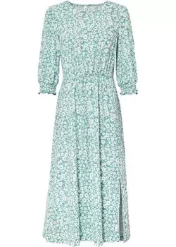 Платье-рубашка из крепа Rainbow, зеленый