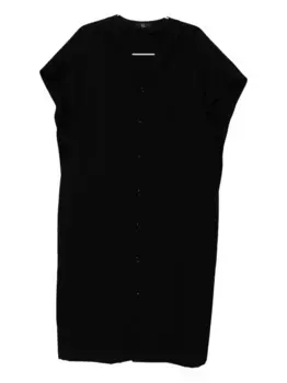 Платье-рубашка из крепдешина Y's, черный