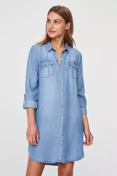 Платье-рубашка из легкого денима Vero Moda VERO MODA, синий