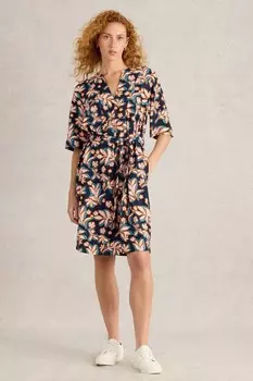 Платье рубашка из пепла White Stuff, синий