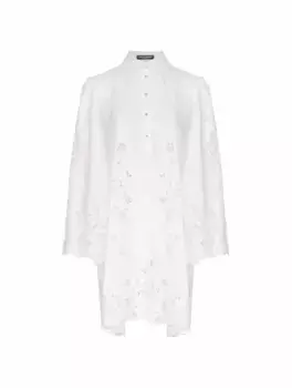 Платье-рубашка из поплина Dolce&Gabbana, мультиколор