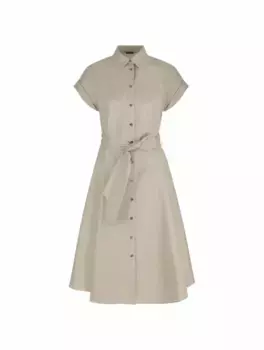 Платье-рубашка из поплина Kiton, зелёный