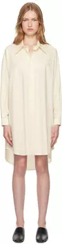 Платье-рубашка из поплина Off-White MM6 Maison Margiela