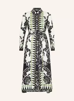 Платье-Рубашка из шелка Mrs & Hugs, зеленый