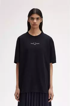 Платье рубашка из тканой сетки Fred Perry, синий