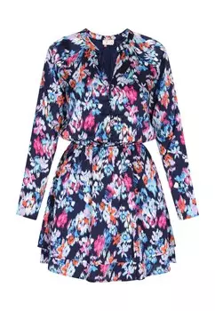 Платье-рубашка IZIA, цвет marine blue/Light blue