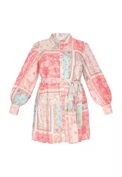 Платье рубашка IZIA Shirt Dress, темно-розовый