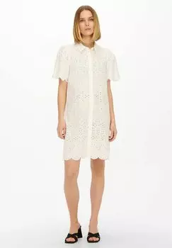Платье-рубашка JDY, молочный