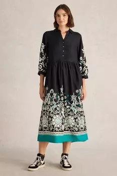 Платье рубашка Элис White Stuff, черный