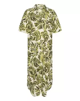 Платье-рубашка Kaffe KAMalena, цвет Olive/Pastel green/Dark green