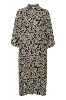 Платье рубашка Kaffe Shirt Dress Marta, черный