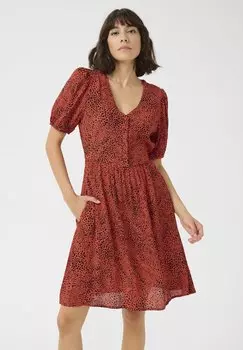 Платье-рубашка KALIANA Kaffe, коричневый