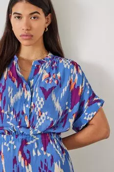 Платье-Рубашка Keisha макси Hush, синий