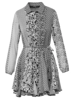 Платье рубашка KOROSHI Shirt Dress, серый