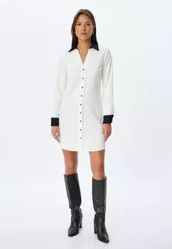 Платье-рубашка Koton, молочный
