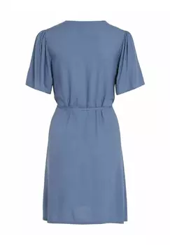 Платье-рубашка KURZARM VILA, темно-синий