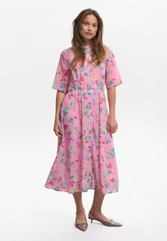 Платье-рубашка KYNDALL Nmph, розовый