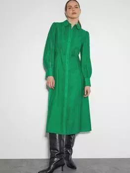 Платье-рубашка laila Monsoon, зеленый