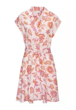 Платье-рубашка LASCANA, розовый