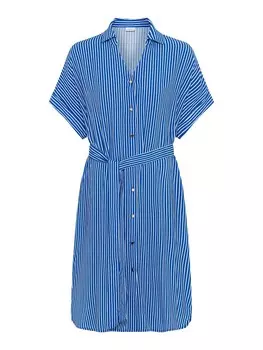 Платье-рубашка Lascana, синий/белый