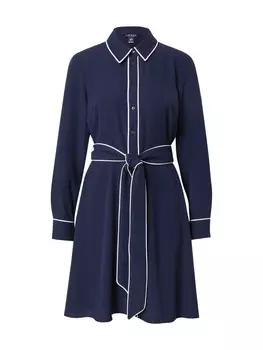 Платье рубашка Lauren Ralph Lauren Shirt Dress CORDASHA, темно-синий