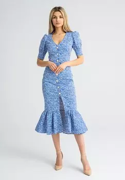 Платье-рубашка LEIMANN, синий