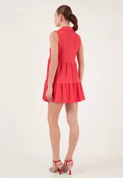 Платье-рубашка LELA, коралл
