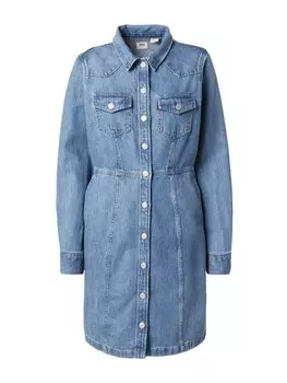 Платье-рубашка LEVI'S LEVIS SHIRT DRESS, синий джинсовый