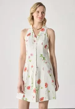 Платье-рубашка LINEN MIX DRESS Anna Field by Zalando, белый