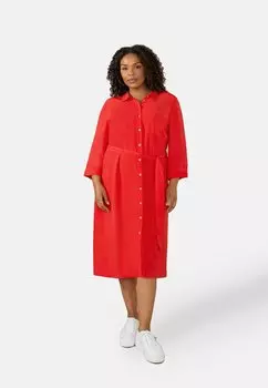 Платье-рубашка Live Unlimited London, красный
