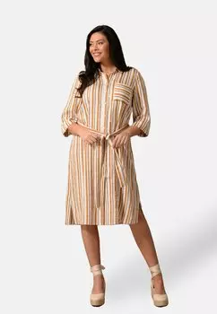 Платье-рубашка Live Unlimited London, светло-коричневый