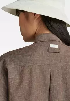 Платье-рубашка LONG G-STAR, коричневый