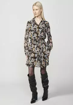 Платье-рубашка LONG SLEEVE Koroshi, мультиколор