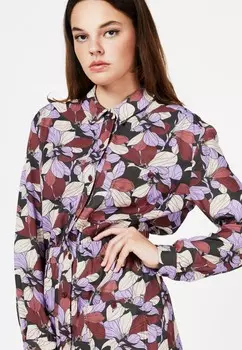 Платье-рубашка LOVE'S TRAIN WITH FLOWER PRINT. 4funkyflavours, мультиколор