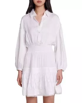 Платье-рубашка Maje Ripone, слоновая кость/кремовый