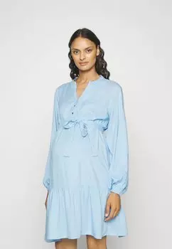 Платье-рубашка MAMALICIOUS, синий