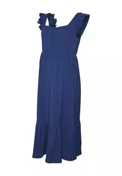 Платье-рубашка MAMALICIOUS, синий