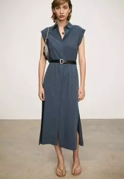 Платье-рубашка Mango, антрацит