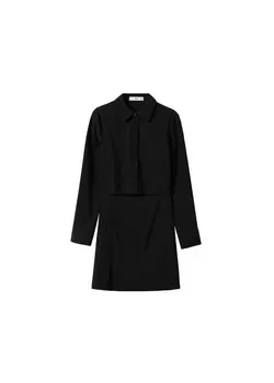 Платье-рубашка Mango RENE, черный