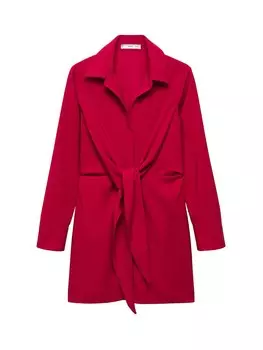 Платье-рубашка Mango SANSE, красный