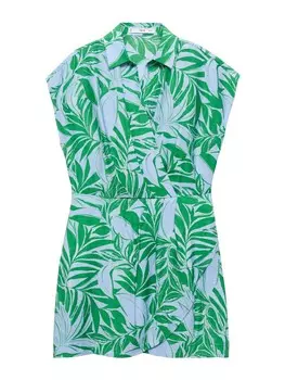 Платье рубашка MANGO Shirt Dress JARRY, светло-синий