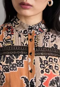 Платье-рубашка Marc Cain, охра